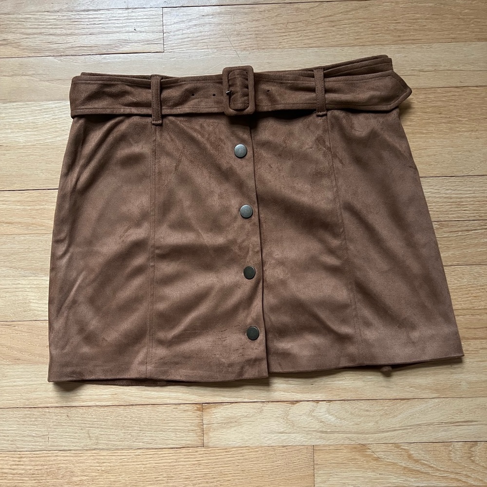 Forever 21 suede skirt in Tan - brand new with tags